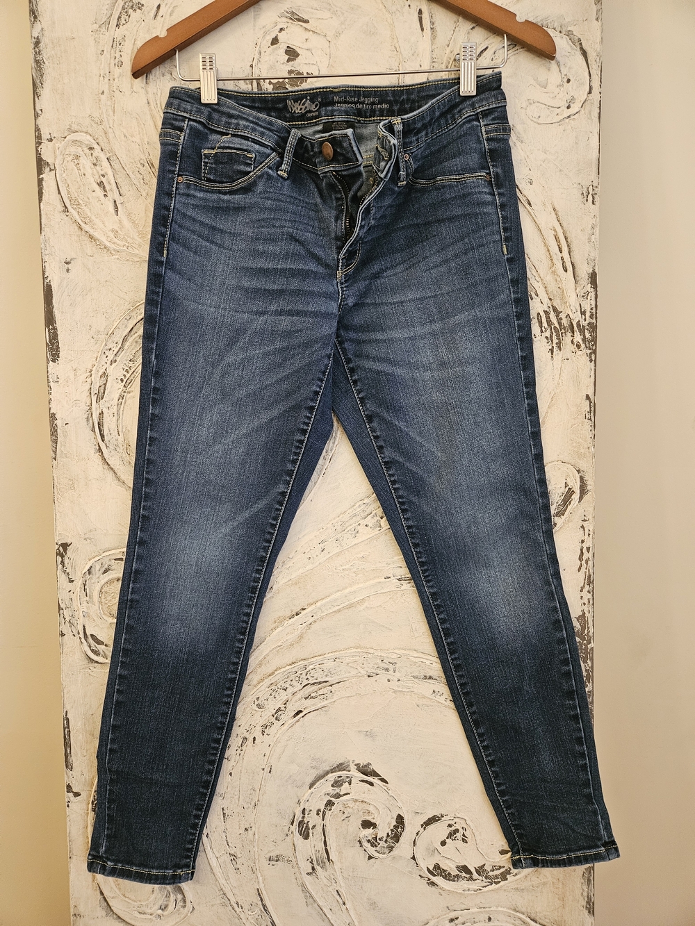 Mossimo Supply Co. Dark Blue Skinny Jeans